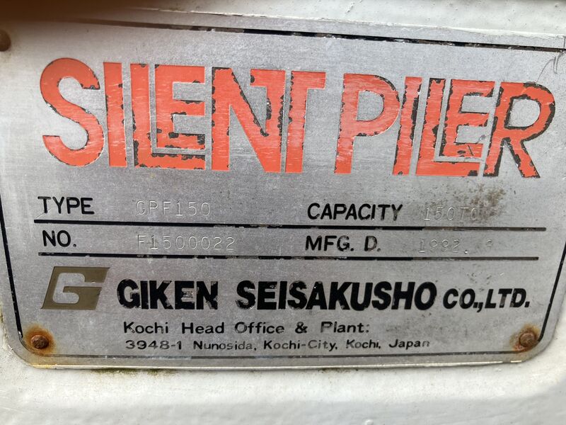 Used Giken Silent piler GPF150