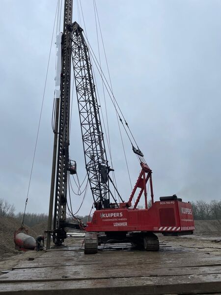 Used Hitachi SCX700-PD piling rig with integrated power pack