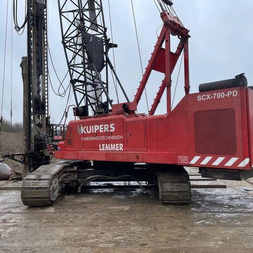 Used Hitachi SCX700-PD piling rig with intergrated power pack